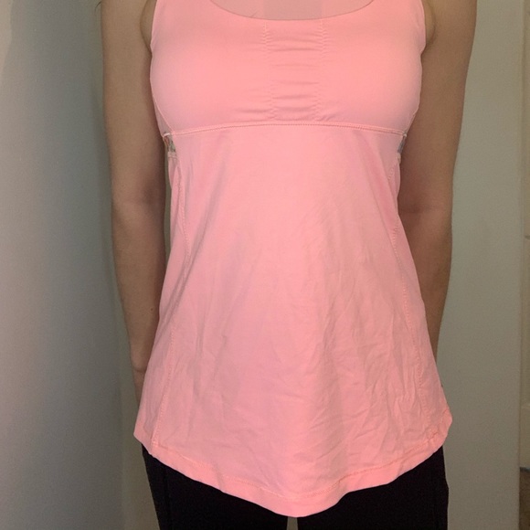 LULULEMON - Pink Scuba Tank with Floral Pattern on back - Picture 2 of 4